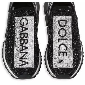 AUTHENTIC DOLCE AND GABBANA SORRENTO SNEAKERS #NWT BLACK AND NEVER WORN! Size 43